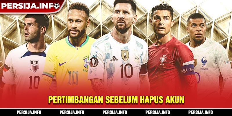 Pertimbangan sebelum hapus akun